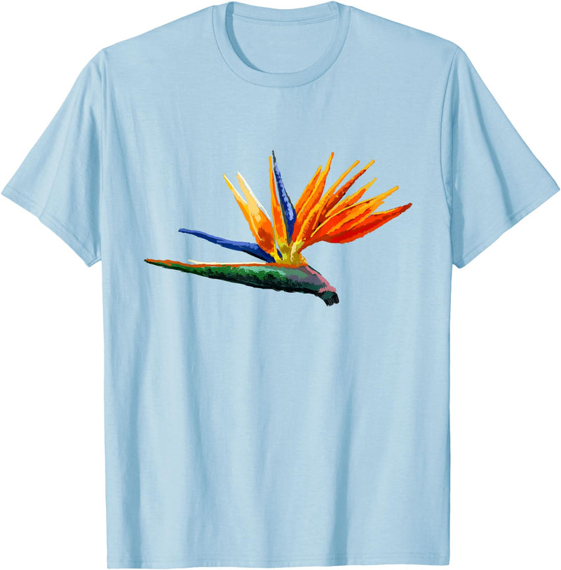 DDD Flowers Bird of Paradise Flower T-Shirt - Baby Blue
