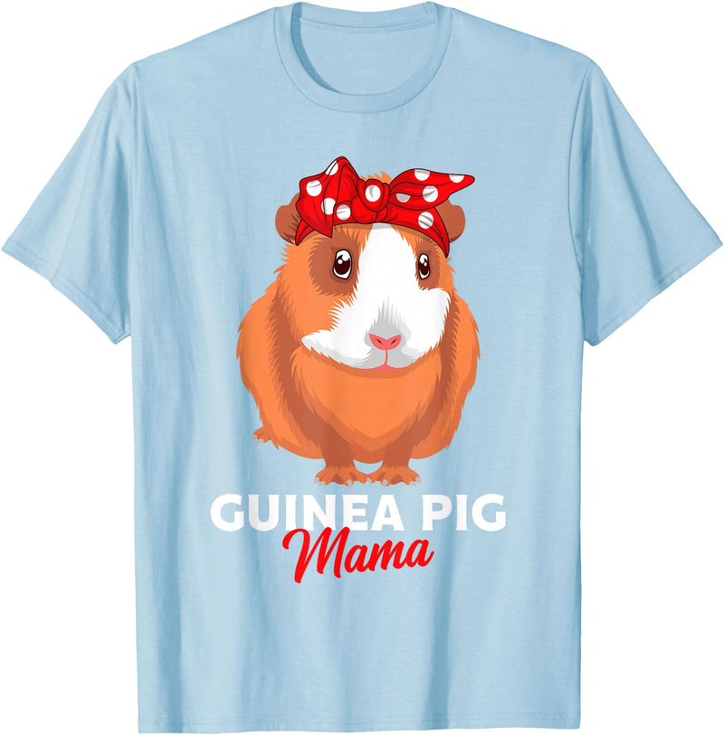Sweet Baby Guinea Pig Gift For Girls And Women Guinea Pig Mama Guinea Pigs Funny Girls T-Shirt - Baby Blue