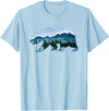 Retro National Park Shirts Bear Vintage National Park Bear Wildlife Mountains T-Shirt - Baby Blue