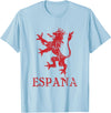 Threadrock Espana Spain Lion Symbol Spanish Spanish Pride T-Shirt - Baby Blue