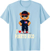 Puerto Rican Teddy Bear Breakdance Rapper Puerto Rican Flag Teddy Bear I Love Puerto Rico T-Shirt - Baby Blue