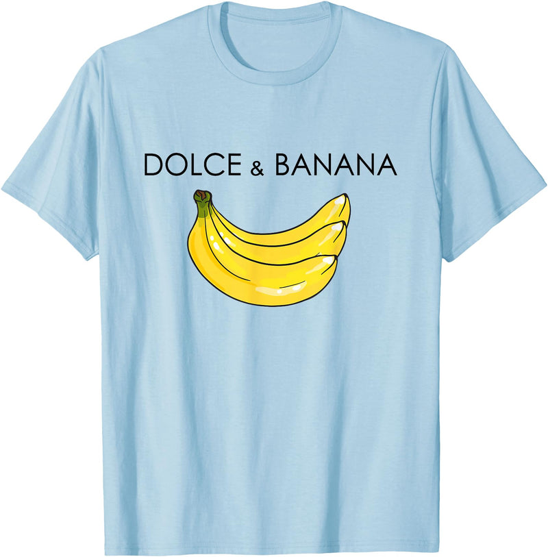 Banana Design costume for Fashion Lover Funny Banana Graphic Humor Sarcasm Fashion Trend T-Shirt - Baby Blue