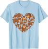 Grizzly Bear lover heart gifts idea Grizzly Bear lover heart bear love camping hiking men women T-Shirt - Baby Blue