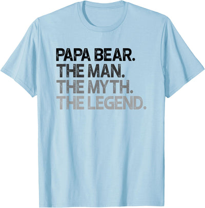 Papa Bear The Man The Myth Legend Gift T-Shirt