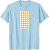 Buffalo Plaid and Checkered Squares Yellow Checkered Square Buffalo Plaid T-Shirt - Baby Blue