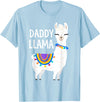 Birthday Llama Shirts Gift Daddy Llama Funny Father's Day Shirt Men, Dad, Dad Birthday T-Shirt - Baby Blue