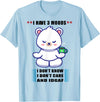 Funny Bear I Have 3 Moods Tee Shirt Bear I Have 3 Moods Idon't Know I Don't Care And Idgaf T-Shirt - Baby Blue