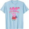 Peppa Pig 100th Day Of School Celebration Confetti T-Shirt - Baby Blue