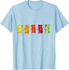 ArtAttack Unisex Classic Fit Gummy Bear Cartoon T-Shirt, Black, Small - Baby Blue