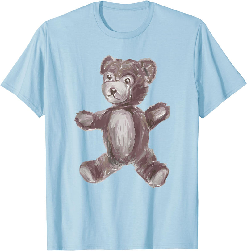 Teddy Teddy Teddy Bears cute scruffy vintage stuffed teddy casual bear T-Shirt - Baby Blue