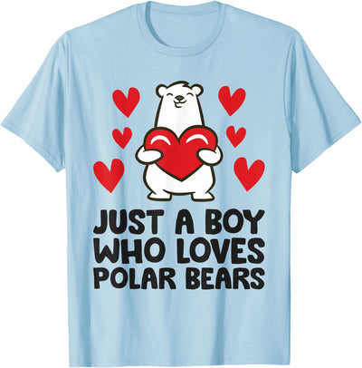 Just A Boy Who Loves Polar Bears T-Shirt