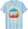Funny Cows Lover Vintage Theme Gifts I like Cows and maybe 3 people funny vintage Farm theme T-Shirt - Baby Blue