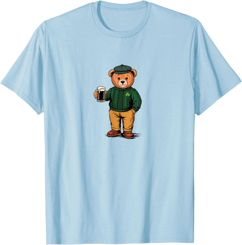 St Patricks Day Bear t -shir t St Patricks Day Bear T-Shirt - Baby Blue