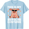 Funny Pig Costume For Women Or Girls This is My My Pig Costume Women Pig Stuff Funny Farmer Girl T-Shirt - Baby Blue