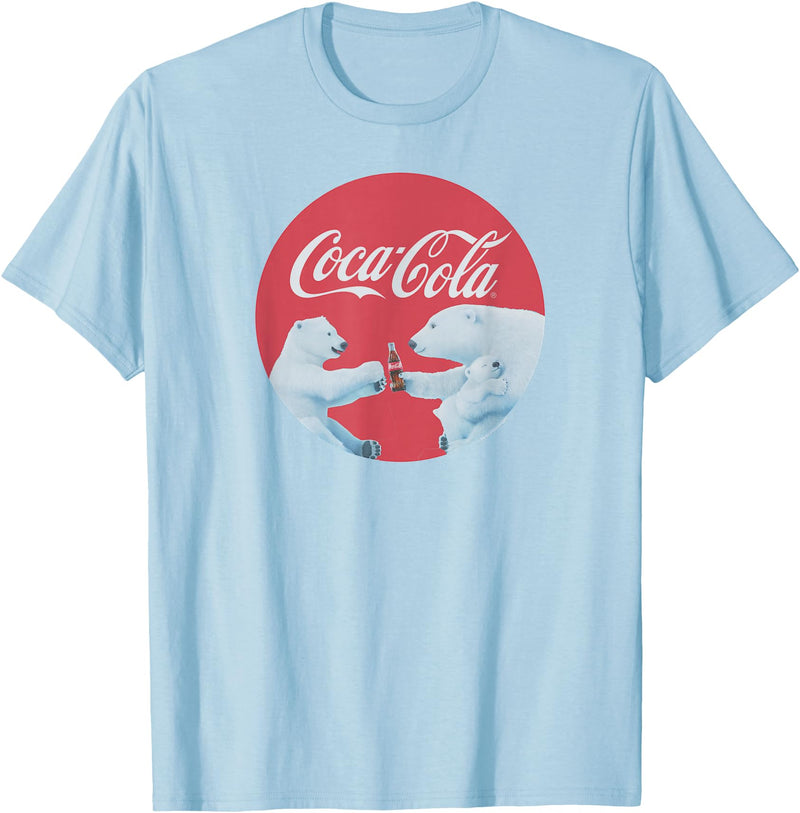 Coca-Cola Company Coca-Cola - Polar Bears T-Shirt - Baby Blue