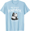 Animal Shirt Gifts for Birthday My Spirit Animal is A Panda Panda Bear SHIRTAnimal Lover Tee T-Shirt - Baby Blue