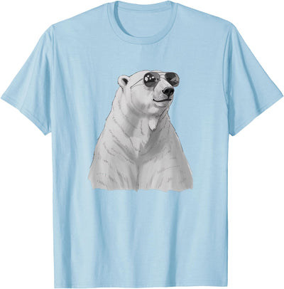 Cool Polar Bear with Sunglasses Arctic Wildlife Design T-Shirt
