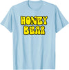 Classic 70's Retro Vintage Hippie Honey Designer Classic 70s Retro Vintage Hippie Honey Bear T-Shirt T-Shirt - Baby Blue