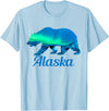 Alaska Apparel & Gifts Alaska Grizzly Polar Bear Arctic Nature Winter T-Shirt - Baby Blue