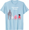 Everyone Poops Funny Zebra Pig Toilet Humor Tees Everyone Poops Funny Zebra Pig Toilet Humor T-Shirt - Baby Blue