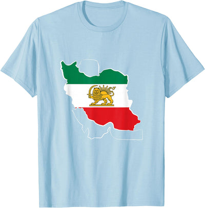 Lion and Sun - Shir Khorshid -Iran Flag- Persian T-Shirt