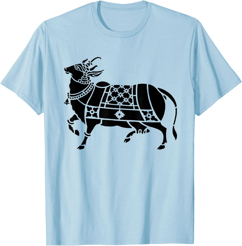 Identity Inventory Kamadhenu - Surabhi Gou Mata Hinduism Hindu India Indian Cow T-Shirt - Baby Blue