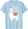 Mama Llama Lover Gifts by Memme Mama Llama Shirt for Women T-Shirt - Baby Blue