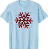 Christmas Snowflake buffalo plaid Holiday gifts Christmas snowflake buffalo plaid Holiday gift fun Winter T-Shirt - Baby Blue