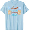 Family Birthday Bear Gifts Aunt of The Birthday Boy Bear 1st Birthday Party Boy T-Shirt - Baby Blue