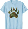 Camo Lover Camo Bear Claw Camouflage for Men Women T-Shirt - Baby Blue