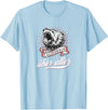 Not Quite Right California Über Alles with Roaring Grizzly Bear T-Shirt - Baby Blue