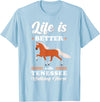 Tennessee Walking Horse Design Life is better with Tennessee Walking Horse T-Shirt - Baby Blue
