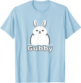Gubby Rabbit Anime Funny Character Cute Grumpy Bunny T-Shirt in Baby Blue