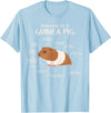 Guinea Pig Lover Cavy Owner Accessories Clothes Anatomy Of A Guinea Pig Cavy Lover Owner Stuff Piggy Peeg T-Shirt - Baby Blue