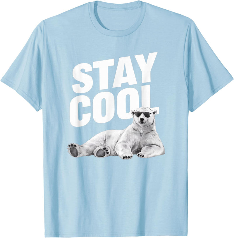 Tennessee Merchant Stay Cool Polar Bear T-Shirt - Baby Blue