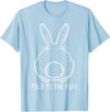 Bunny Talk to the Puff Easter Funny Rabbit Men Women Kids T-Shirt in Baby Blue