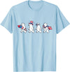 Polar Bear Lover Patriotic Veterans Day Costume Funny Polar Bear American USA Flag 250 Years 4th of July T-Shirt - Baby Blue