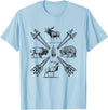 Moose Buffalo Bear Elk Wildlife Animals Moose Buffalo Bear Elk Wildlife Outdoorsman T-Shirt - Baby Blue