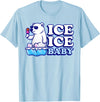 Save Our Cuddly Snow BEars Ice Ice Baby Polar Bears T-Shirt - Baby Blue