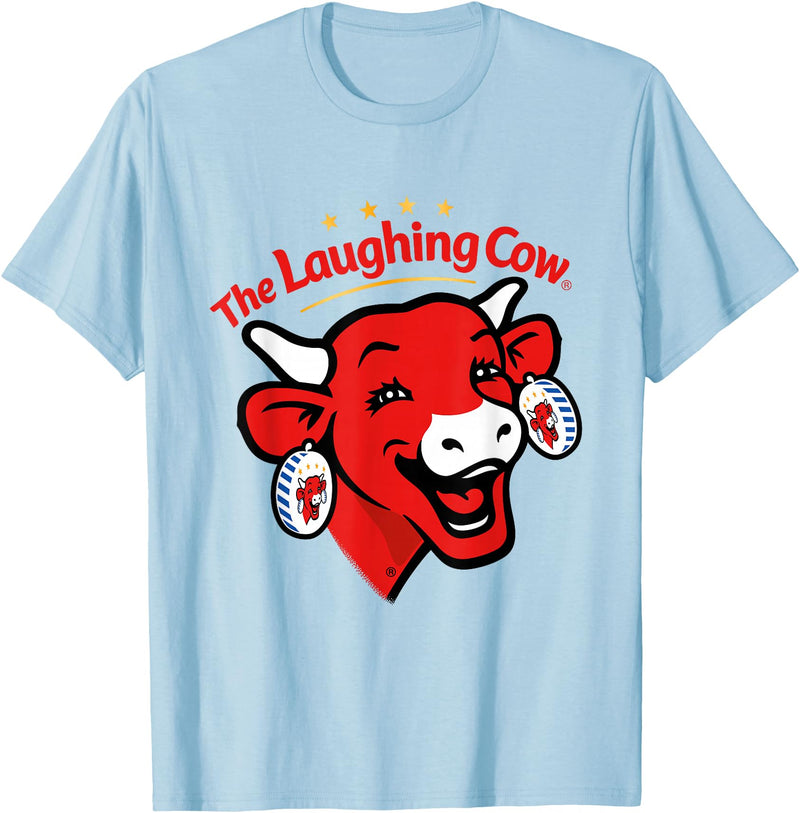La vache qui rit The Laughing Cow Contemporary Logo T-Shirt - Baby Blue