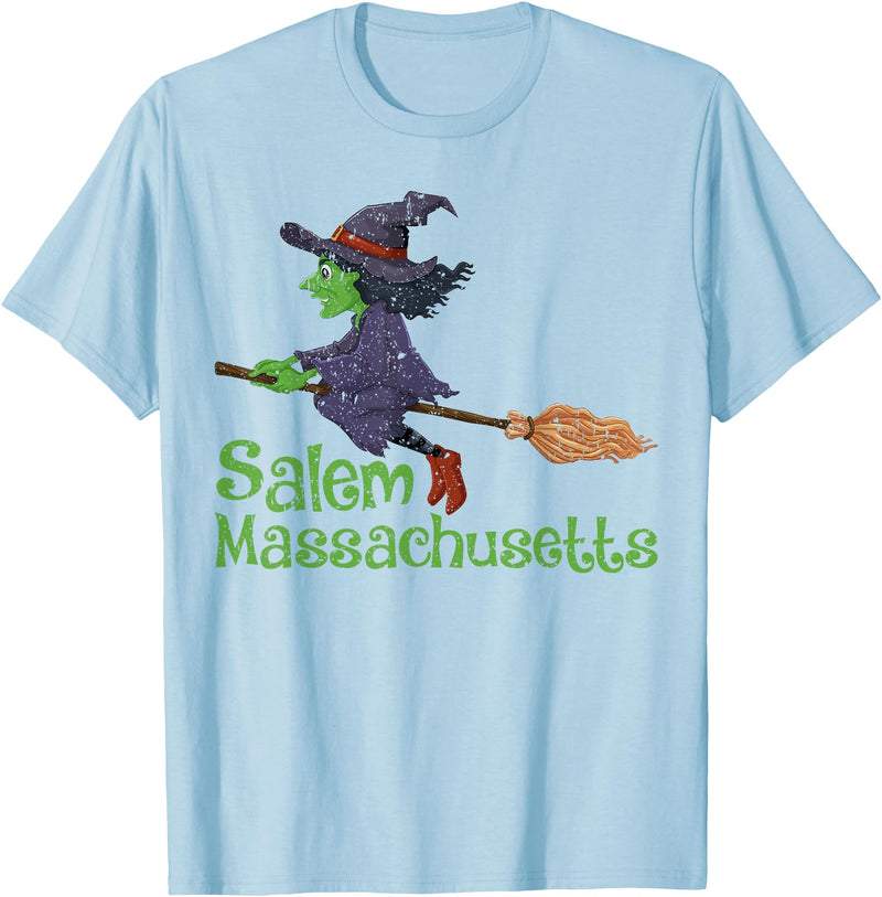 Salem Massachusetts Witch Halloween Gifts Funny Witch of Salem Massachusetts Halloween T-Shirt - Baby Blue
