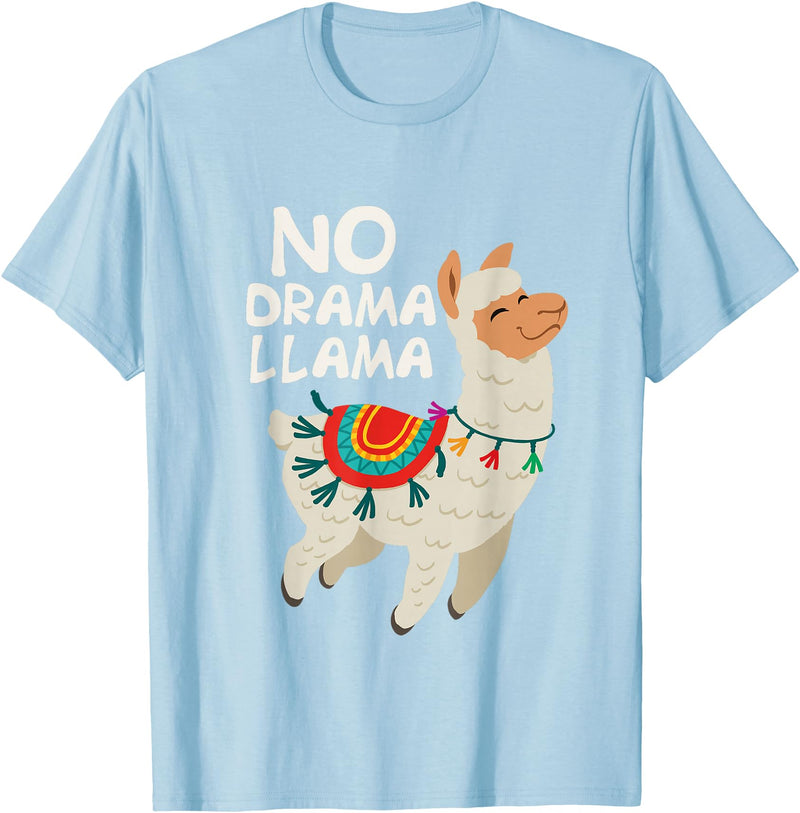 Give Me My No Drama Llama Co No Drama Llama Funny Lama T-Shirt - Baby Blue