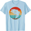 Fishing Accessories & Clothing Gifts Women Men Fish Retro Style Vintage T-Shirt - Baby Blue