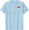 Xmas Lighting Polar Bear Christmas Gifts Polar Bear Xmas Lighting Santa Hat Polar Bear Christmas T-Shirt - Baby Blue