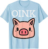 Pig Lover Shirts For Men Women Kids Oink Pig Face Cute Hog Head Girls Boys Kids Toddler Women T-Shirt - Baby Blue