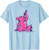 Drunk Gummy Bear - Funny Drinking Illustration Humor Alcohol T-Shirt - Baby Blue