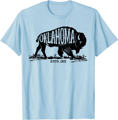 Cow Lique Oklahoma I Love State Arrow Bison Buffalo T-Shirt