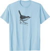 Birding Ornithologist Birds Wren Bird T-Shirt - Baby Blue