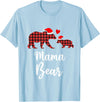 Cute Xmas Gifts Tartan Bear Cub Matching Costumes Mama Bear Buffalo Red Plaid Christmas Pajama Family Outfits T-Shirt - Baby