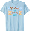 Family Baby Shower Gifts Brother Can Bearly Wait Bear Gender Neutral Boy Baby Shower T-Shirt - Baby Blue